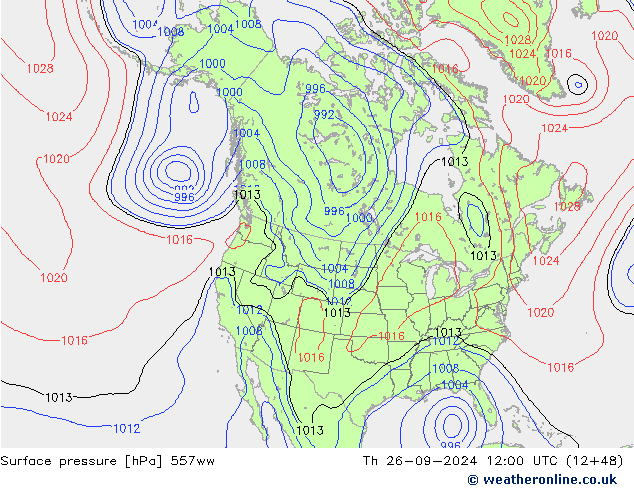 Atmosférický tlak 557ww Čt 26.09.2024 12 UTC