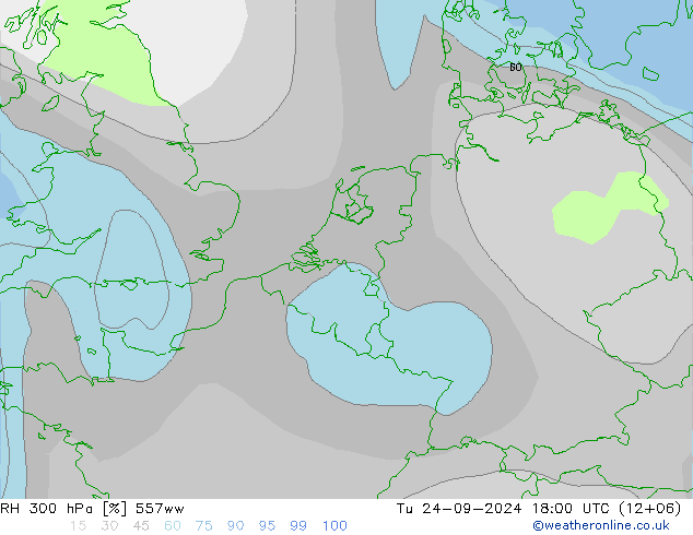 RH 300 гПа 557ww вт 24.09.2024 18 UTC