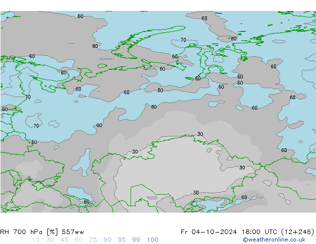 RH 700 hPa 557ww pt. 04.10.2024 18 UTC