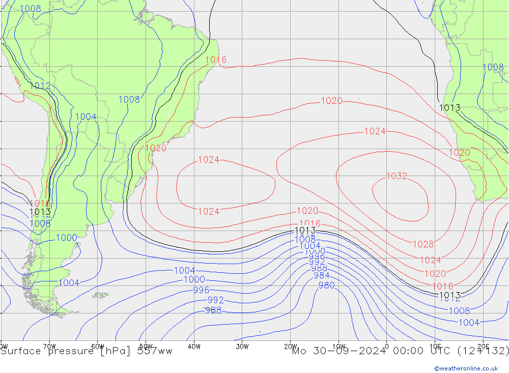 ciśnienie 557ww pon. 30.09.2024 00 UTC