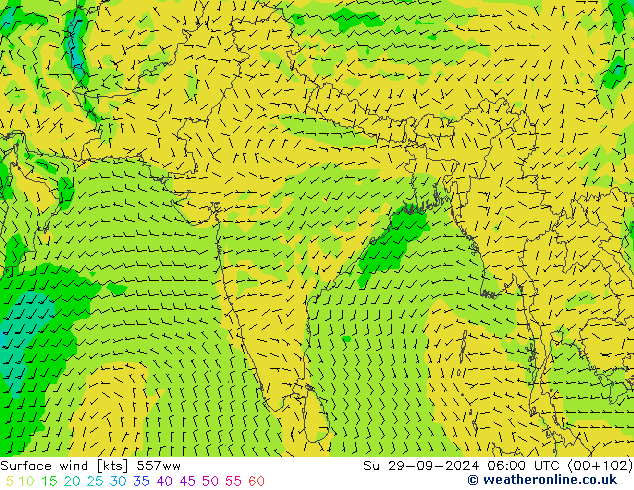 Vento 10 m 557ww Dom 29.09.2024 06 UTC