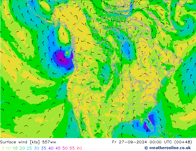 Vent 10 m 557ww ven 27.09.2024 00 UTC