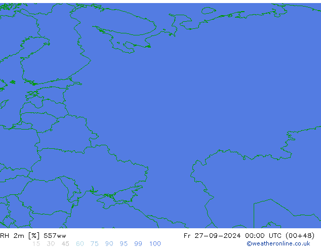 RH 2m 557ww Fr 27.09.2024 00 UTC