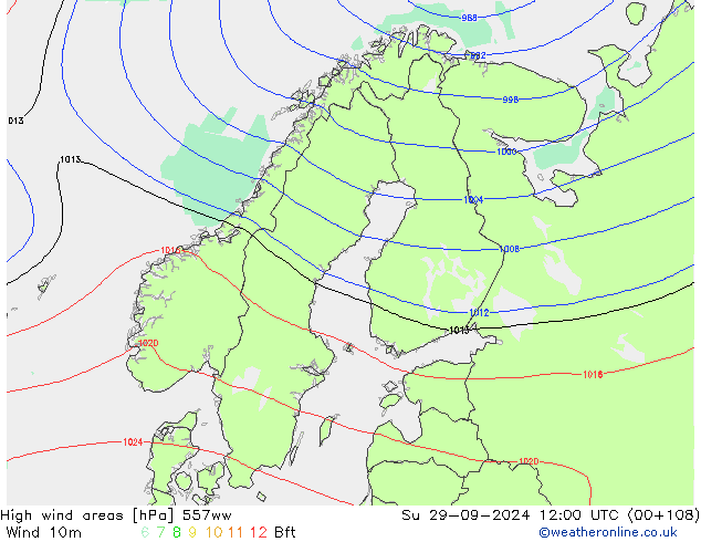 High wind areas 557ww dom 29.09.2024 12 UTC