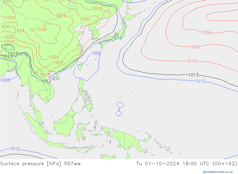 pression de l'air 557ww mar 01.10.2024 18 UTC