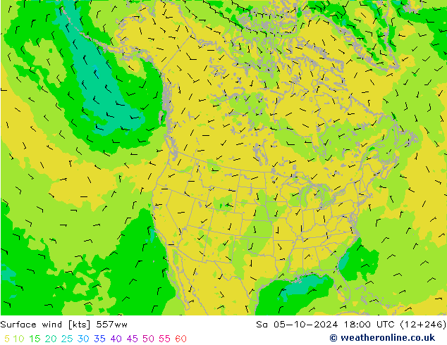 Surface wind 557ww Sa 05.10.2024 18 UTC