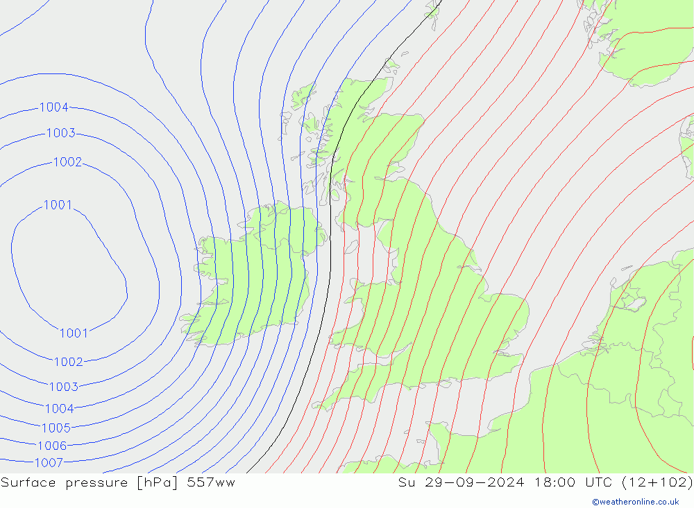 pression de l'air 557ww dim 29.09.2024 18 UTC