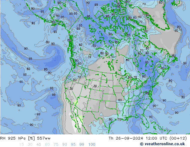 RH 925 hPa 557ww Do 26.09.2024 12 UTC