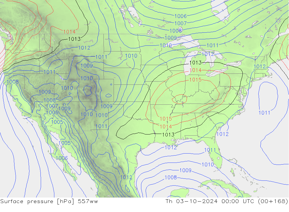 ciśnienie 557ww czw. 03.10.2024 00 UTC