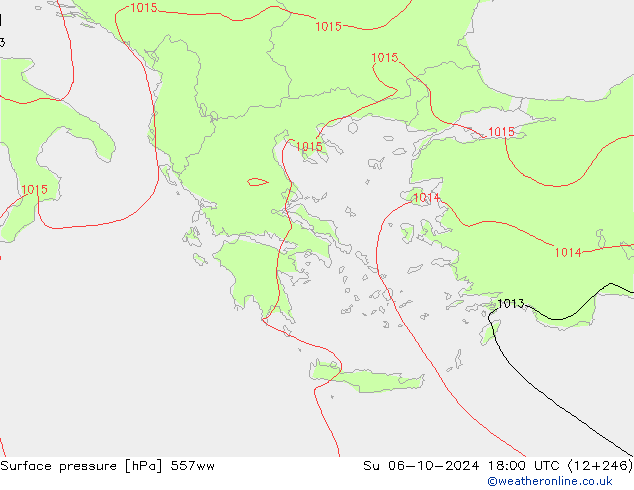 Yer basıncı 557ww Paz 06.10.2024 18 UTC