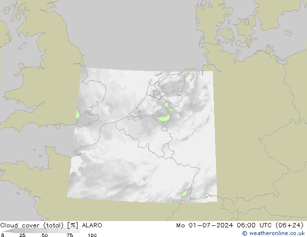 云 (总) ALARO 星期一 01.07.2024 06 UTC