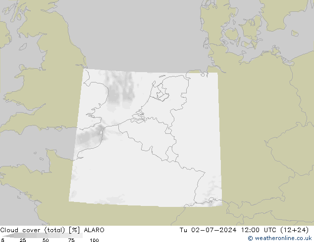 云 (总) ALARO 星期二 02.07.2024 12 UTC