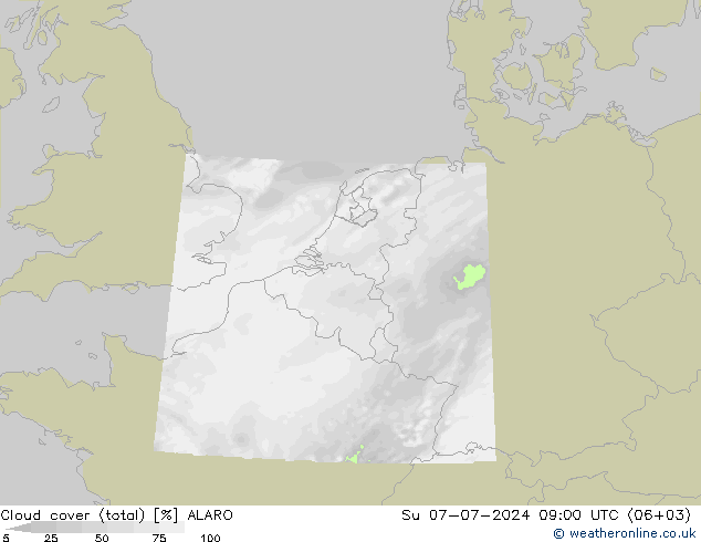云 (总) ALARO 星期日 07.07.2024 09 UTC