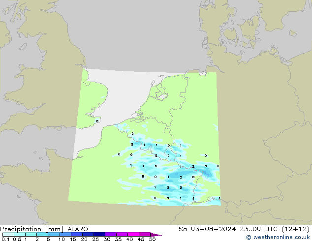Neerslag ALARO za 03.08.2024 00 UTC