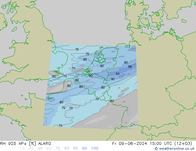 RV 925 hPa ALARO vr 09.08.2024 15 UTC