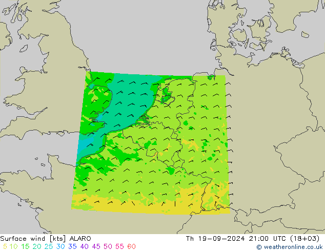 Bodenwind ALARO Do 19.09.2024 21 UTC