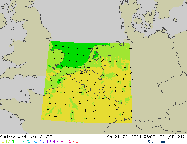 Rüzgar 10 m ALARO Cts 21.09.2024 03 UTC