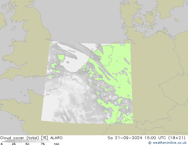 Bulutlar (toplam) ALARO Cts 21.09.2024 15 UTC