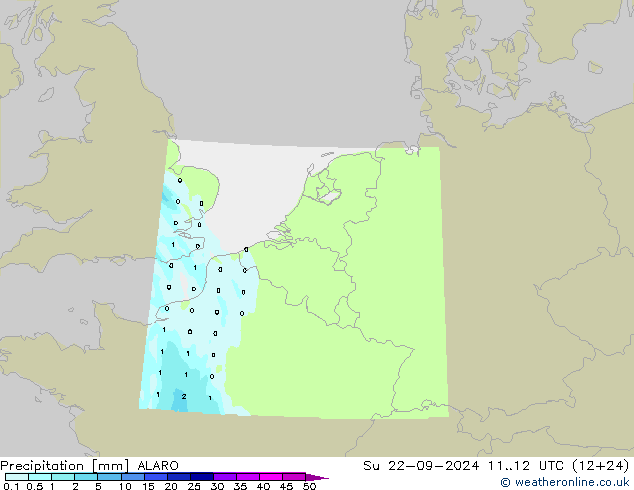 Niederschlag ALARO So 22.09.2024 12 UTC