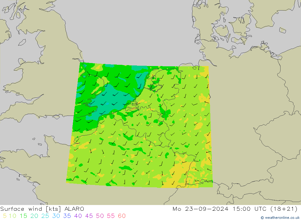 Bodenwind ALARO Mo 23.09.2024 15 UTC