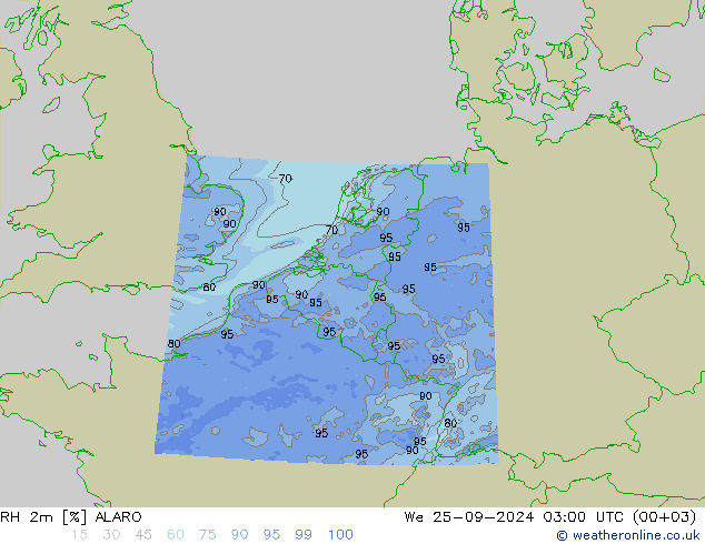 2m Nispi Nem ALARO Çar 25.09.2024 03 UTC