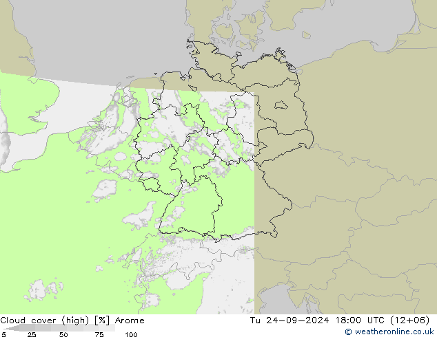 Nubi alte Arome mar 24.09.2024 18 UTC