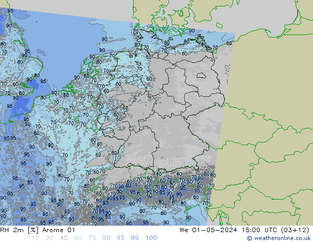 RH 2m Arome 01 St 01.05.2024 15 UTC