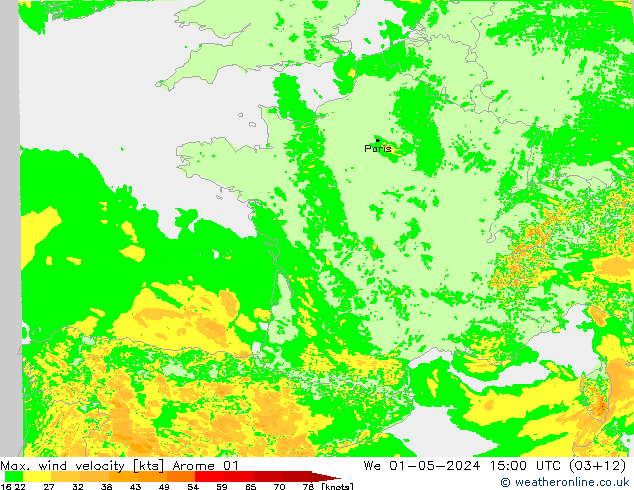 Windböen Arome 01 Mi 01.05.2024 15 UTC