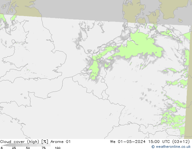 Wolken (hohe) Arome 01 Mi 01.05.2024 15 UTC