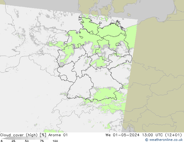 Nubi alte Arome 01 mer 01.05.2024 13 UTC