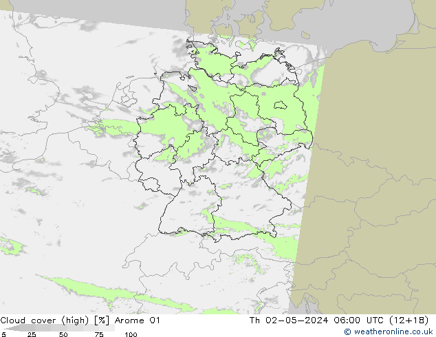 Nubi alte Arome 01 gio 02.05.2024 06 UTC