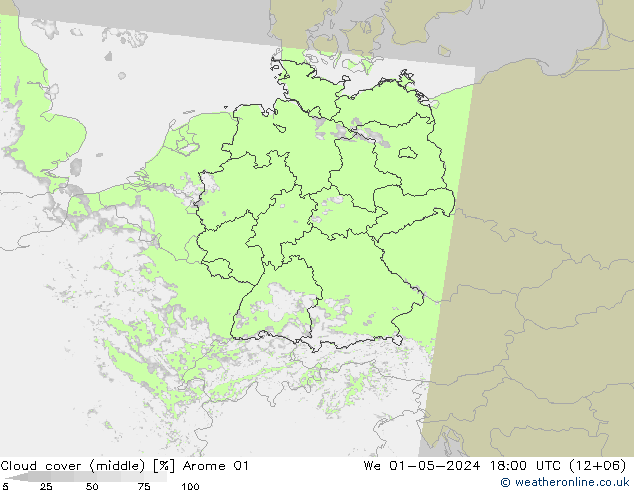 Bulutlar (orta) Arome 01 Çar 01.05.2024 18 UTC