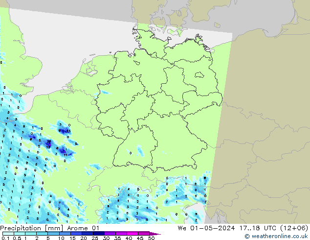 opad Arome 01 śro. 01.05.2024 18 UTC