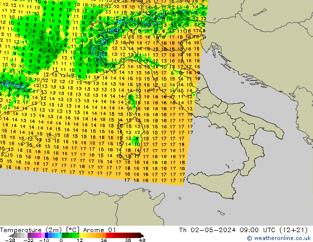     Arome 01  02.05.2024 09 UTC