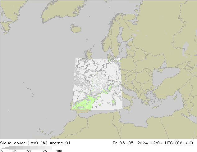 облака (низкий) Arome 01 пт 03.05.2024 12 UTC