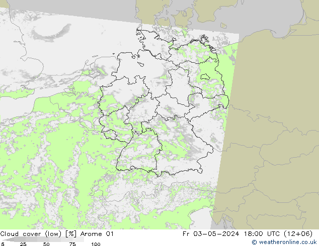 云 (低) Arome 01 星期五 03.05.2024 18 UTC