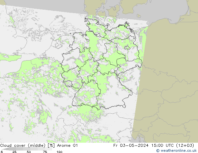 Bewolking (Middelb.) Arome 01 vr 03.05.2024 15 UTC