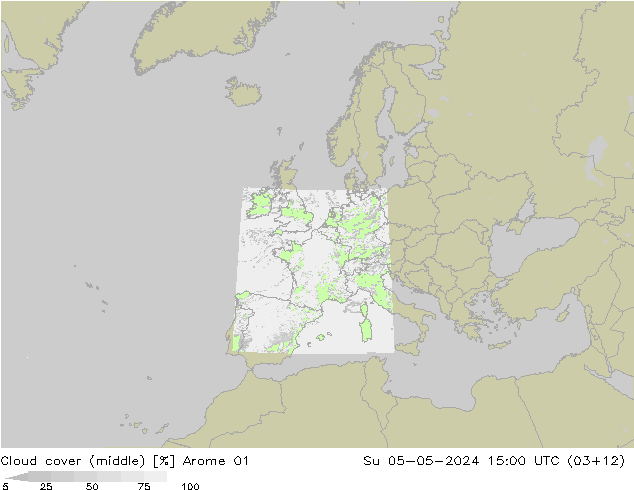 Wolken (mittel) Arome 01 So 05.05.2024 15 UTC