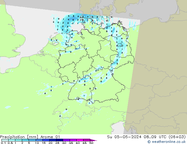 opad Arome 01 nie. 05.05.2024 09 UTC