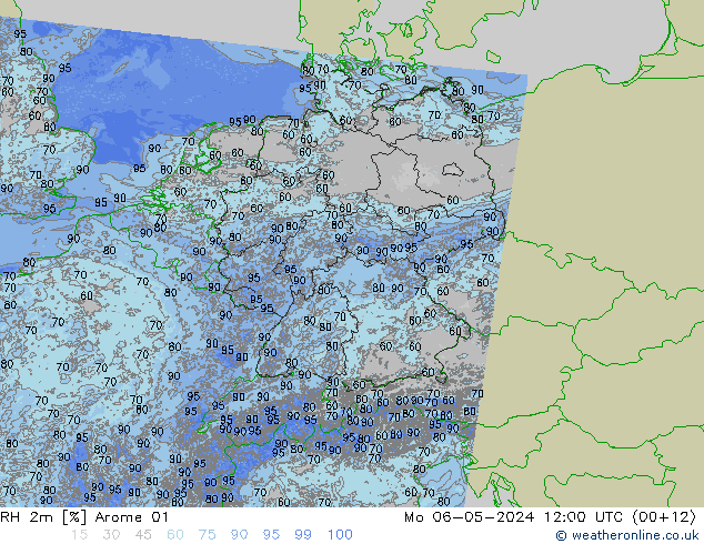 RH 2m Arome 01 Mo 06.05.2024 12 UTC