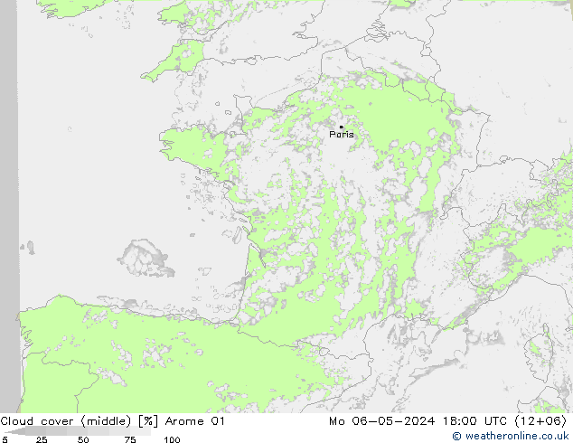 Bewolking (Middelb.) Arome 01 ma 06.05.2024 18 UTC