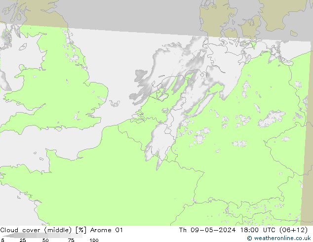 Wolken (mittel) Arome 01 Do 09.05.2024 18 UTC