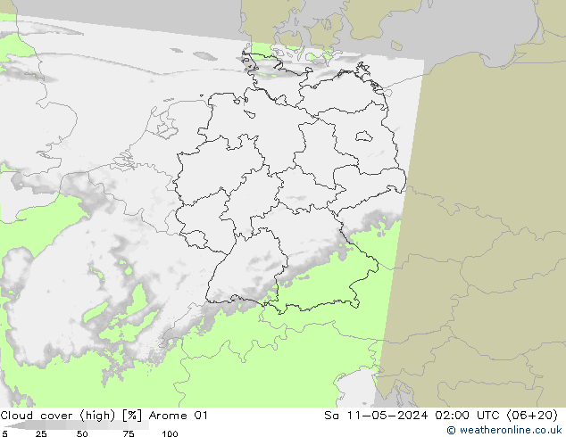 Nubi alte Arome 01 sab 11.05.2024 02 UTC