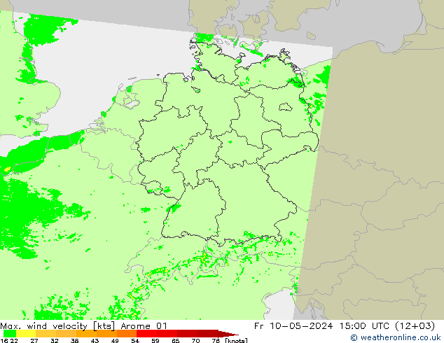 Windböen Arome 01 Fr 10.05.2024 15 UTC