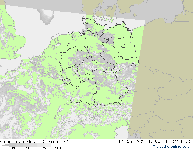 云 (低) Arome 01 星期日 12.05.2024 15 UTC