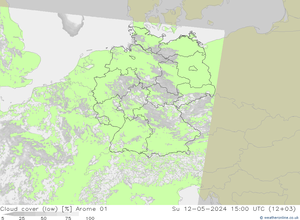 云 (低) Arome 01 星期日 12.05.2024 15 UTC