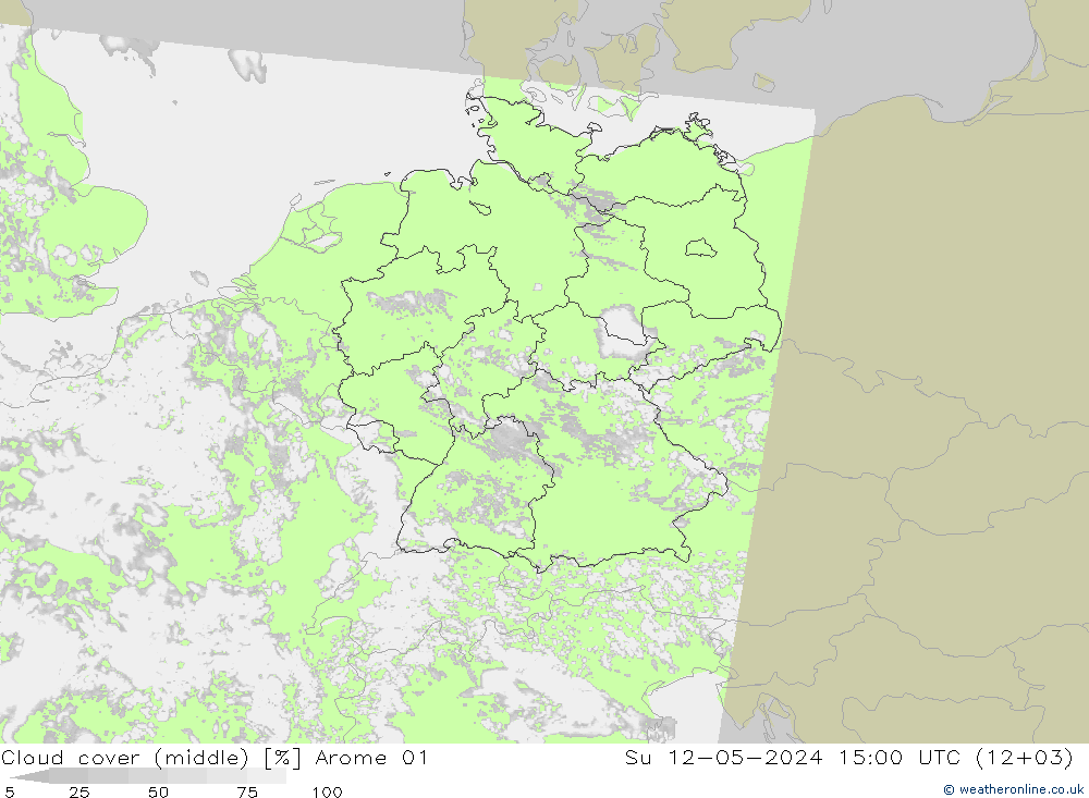 云 (中) Arome 01 星期日 12.05.2024 15 UTC