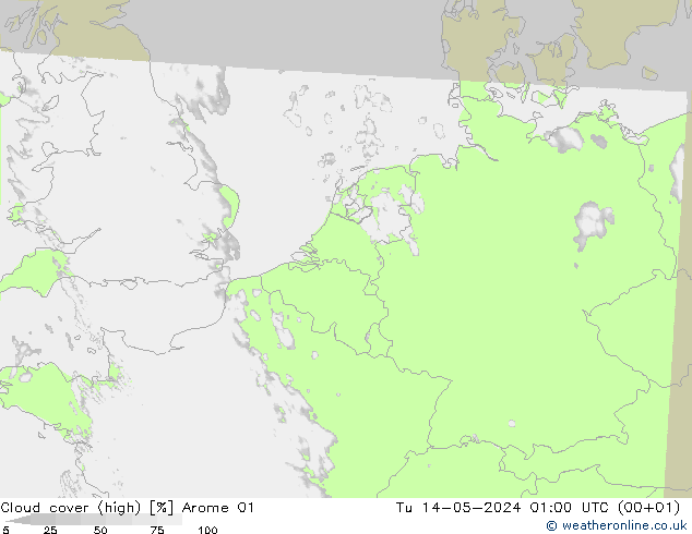 云 (中) Arome 01 星期二 14.05.2024 01 UTC