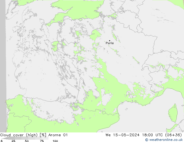 облака (средний) Arome 01 ср 15.05.2024 18 UTC