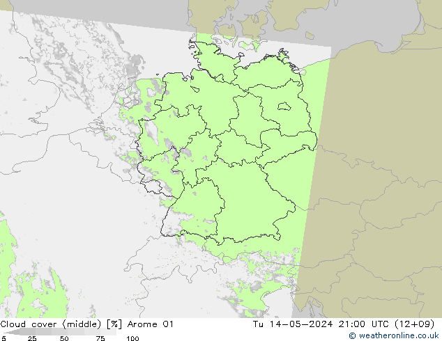 Bewolking (Middelb.) Arome 01 di 14.05.2024 21 UTC